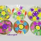 Drink CD Disc Coasters Set of 6 OOAK Tropical