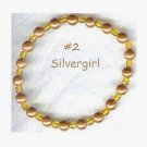 Magnetic Pearlized Gold Glass Beaded Bracelet