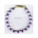 Purple Magnetic Hematite Bracelet With Clasp