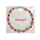 Red Magnetic Hematite Gemstone Bracelet With Clasp