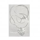18K 20" Electroplate Chain Tiberian Silver Leaf Charm 18K 20" Electroplate Chain Tiberian Silver Leaf Charm