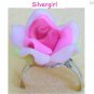 Fun Large Polymer Clay Silver Plated Adjustable Rings Several Colors