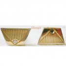 Vintage Gold Plate Rhinestone Men's Shirt Cuff Link Vintage Gold Plate Rhinestone Men's Shirt Cuff Link