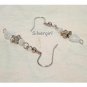 Fibre Optic White Heart Dangle Earrings