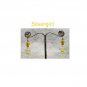 Cute Little Yellow Glass Flower Bell Earrings