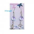 Aquamarine Sparkling Beaded Dangling Earrings Aquamarine Sparkling Beaded Dangling Earrings