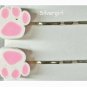 Pretty Bobbie Bobby Pins Little Girls Colorful Pet Paws Choose Color