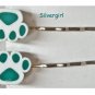 Pretty Bobbie Bobby Pins Little Girls Colorful Pet Paws Choose Color