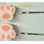 Pretty Bobbie Bobby Pins Little Girls Colorful Pet Paws Choose Color