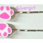 Pretty Bobbie Bobby Pins Little Girls Colorful Pet Paws Choose Color