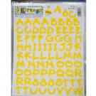 156 Yellow  Letters Stickers Acid Free Scrapbooking