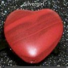 Fun Fashion 2 Tone Red Glass Heart Bead Ring Bronze