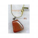 Carnelian OR Red Jasper Gemstone Necklace #6