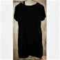 Vintage Black Leaf Raised Patterned Evening or Business Work Dress With Belt