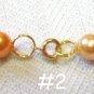 Redone Vintage Imitation Pearl Gold Plated Champayne Beaded Necklace