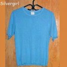 Light Blue Light Weight Short Sleeve Sweater Light Blue Light Weight Short Sleeve Sweater