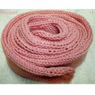 OOAK Knit Soft Pink (Rose Marie) Tube Scarf  Approx 84" long x 3" Wide