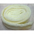 OOAK Knit Lemon Fluff Yellow Color Tube Scarf Approx 86" long x 3" Wide