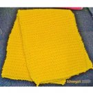 Hand Knit Scarf Golden Yellow  46 x 8"