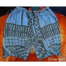 Blue and Black Mens Boys 100% Cotton Shorts  SZ M