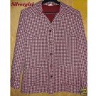 Vintage Houndstooth Burgundy and White Blazer Jacket Vintage Houndstooth Burgundy and White Blazer Jacket