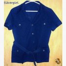 LADIES VINTAGE CASUAL LIGHT NAVY BLAZER LADIES VINTAGE CASUAL LIGHT NAVY BLAZER