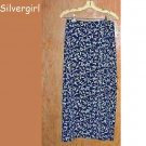 Polyester Full Skirt Navy White