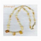 Multi Gemstone Necklace Carnelian, Pineapple Quartz, Peach Aventurine Multi Gemstone Necklace Carnelian, Pineapple Quartz, Peach Aventurine