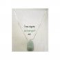Tree Agate Gemstone Necklace Leather  #2