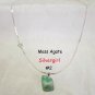 Moss Agate Free Form Gemstone Necklace Small