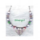 Spring Butterfly Gemstone Sterling Silver Necklace Spring Butterfly Gemstone Sterling Silver Necklace