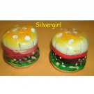 Vintage Hamburger Salt and Pepper Shakers