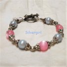 Pink Fibre Optic Purple Pearl Bracelet Pink Fibre Optic Purple Pearl Bracelet