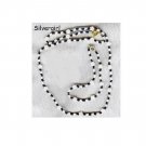 Pretty Black and White Flower Bead Necklace Set Pretty Black and White Flower Bead Necklace Set