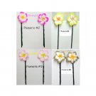Pretty Flower Bobby Pins Little Girls Moms Small and Large Sizes Pretty Flower Bobby Pins Little Girls Moms Small and Large Sizes