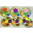 Flowers and Fruit Drink Coaster Set of 6 Flowers and Fruit Drink Coaster Set of 6