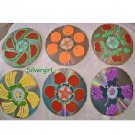 Fruits Handmade CD Disc Drink Coasters Set of 6 Fruits Handmade CD Disc Drink Coasters Set of 6