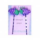 MORE FUN Hand Created Bobby Pins YOU CHOOSE Grapes Hearts Tulips!
