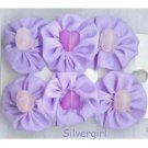 Set of 2 Bright Silky Purple Hair Barrette Clips Set of 2 Bright Silky Purple Hair Barrette Clips