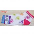 Socks For Her White Butterfly Anklet Socks SZ 9 -11