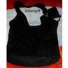 Knit Crochet Black Shoulder Purse Knit Crochet Black Shoulder Purse