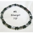 Black Magnetic Hematite Stretch Cord Beaded Bracelets #5
