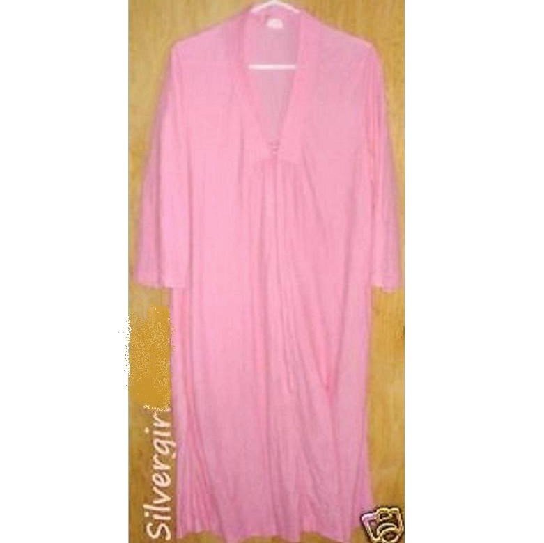 Lightweight Pink Fuzzy Pullover Zip Housecoat