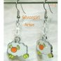 Zodiac Charm Earrings Zinc Metal Alloy Lead/Nickel Free Crystal Surgical Steel