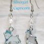 Zodiac Charm Earrings Zinc Metal Alloy Lead/Nickel Free Crystal Surgical Steel