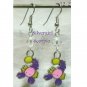 Zodiac Charm Earrings Zinc Metal Alloy Lead/Nickel Free Crystal Surgical Steel