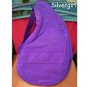 Purple Nylon Ergonomic Shaped Back Pack Many Pouches Avon