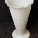 9" Milk Glass Hobnail Flower Vase #9