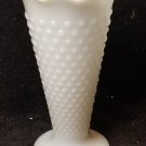 9" Milk Glass Hobnail Flower Vase