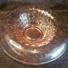 Imperial "Diamond Quilted" Pink 11" Console Bowl w/Rolled Edge